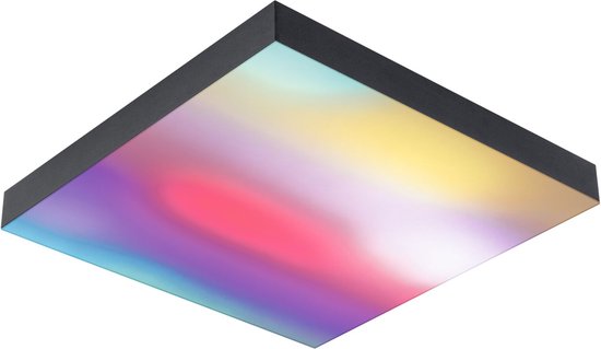 Paulmann Velora Rainbow - 295x295mm - Plafonniere - dynamic RGBW - zwart