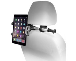 Macally HRMOUNTPRO verstelbare iPad-houder/tablethouder voor hoofdsteun van autostoel - Zilverkleurige frame