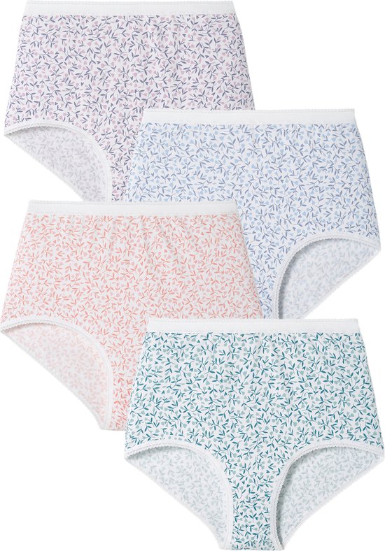 Damart - Set de 4 slips - Femme - Multicolore - 58/60