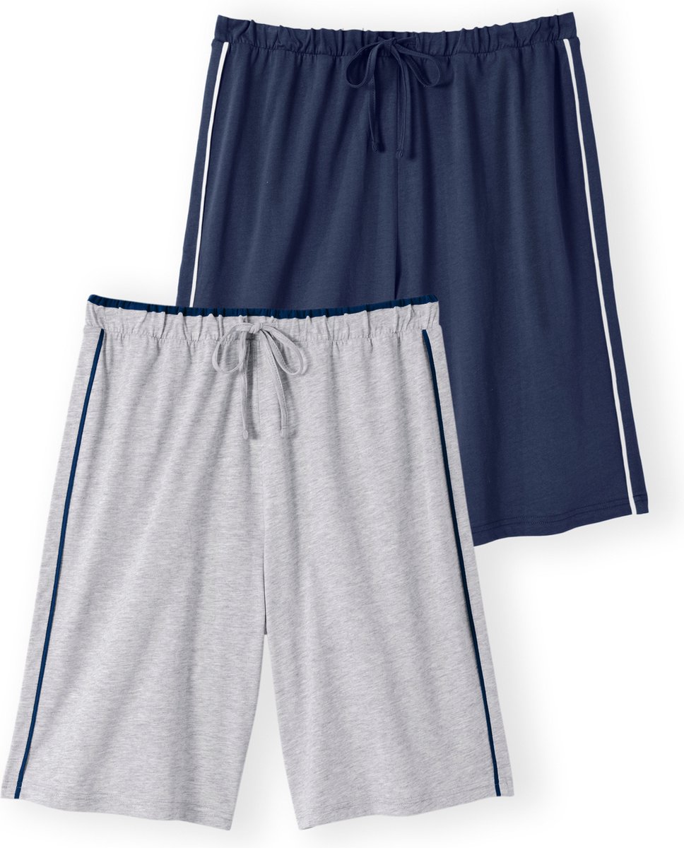 Damart - Set van 2 jersey shorts - Heren - Blauw - S