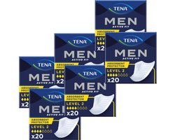 TENA Men (Active Fit) Level 2 - 6 pakken - 120 stuks