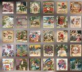 Stickerboekje Kerst - Childeren - Vintage Christmas - Kerststickers Vintage 30 stuks