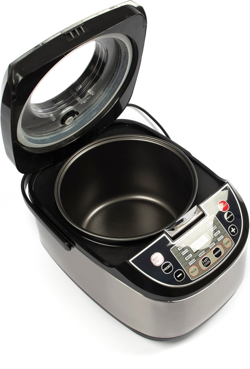 Afbeelding 2 van DKProducts Multicooker - zilver -5 Liter - Multicooker 10-in-1 - snelkookpan - rijstkoker - slowcooker - stomer - Snelle Service en Top kwaliteit