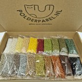 Rocailles assortiment set 3mm in 20 verschillende herfst kleuren 10.500 kralen