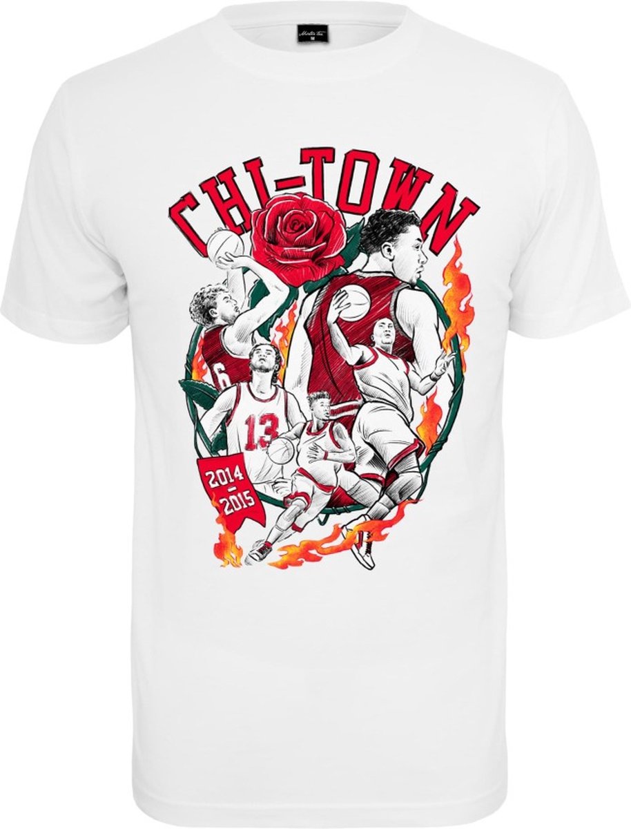 Mister Tee Chi-Town Player Heren T-shirt XL Wit