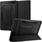 Spigen Tablet Hoes Geschikt voor Samsung Galaxy Tab S9 - Spigen Rugged Armor Pro Bookcase - Zwart