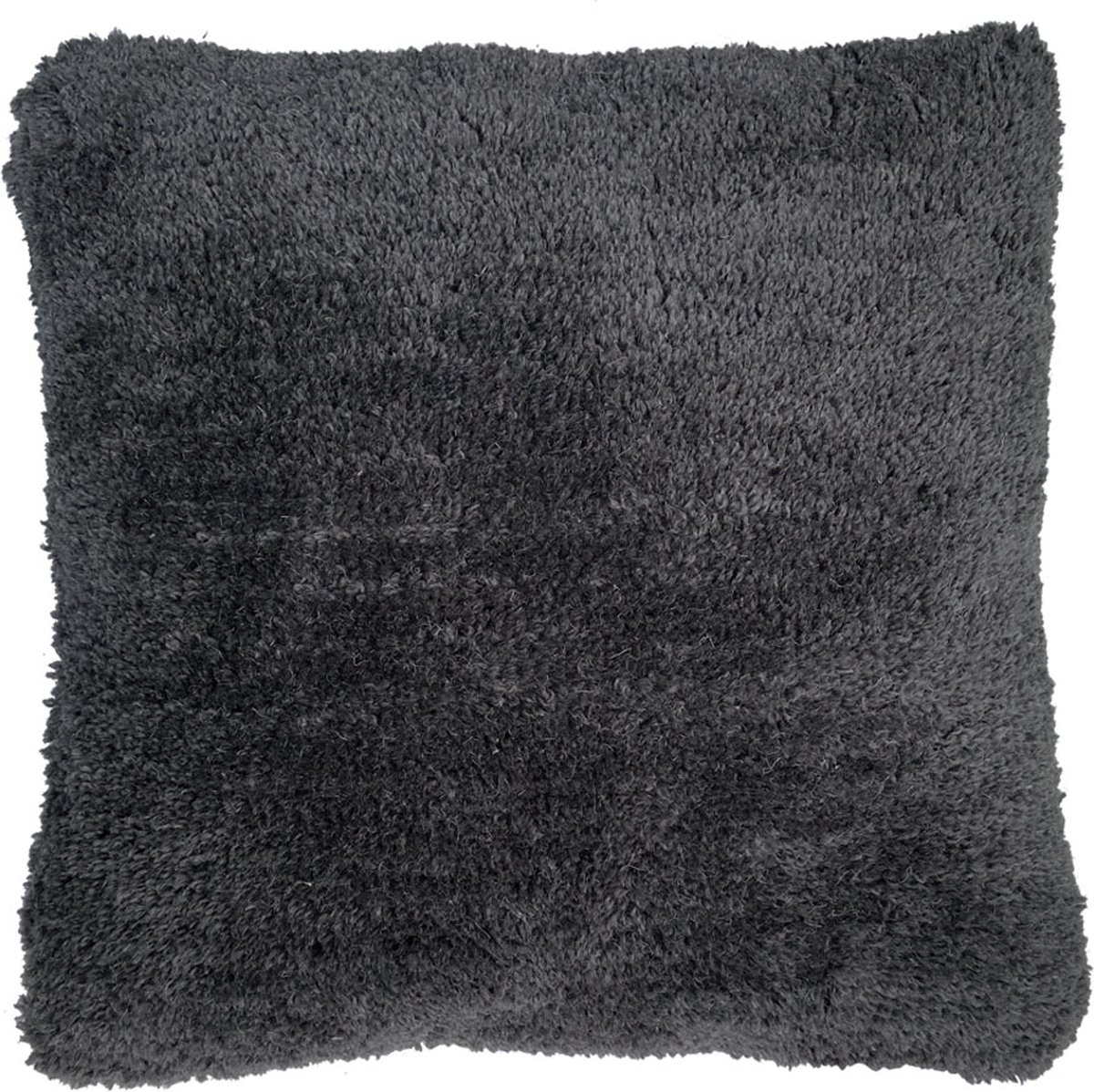 Tufted solid cushion cozy grey