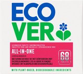 Ecover Vaatwastabletten ALL-IN-ONE 68 Stuks - Ecologisch & Met Geïntegreerd Zout en Spoelglansmiddel - Citroen & Mandarijn Geur