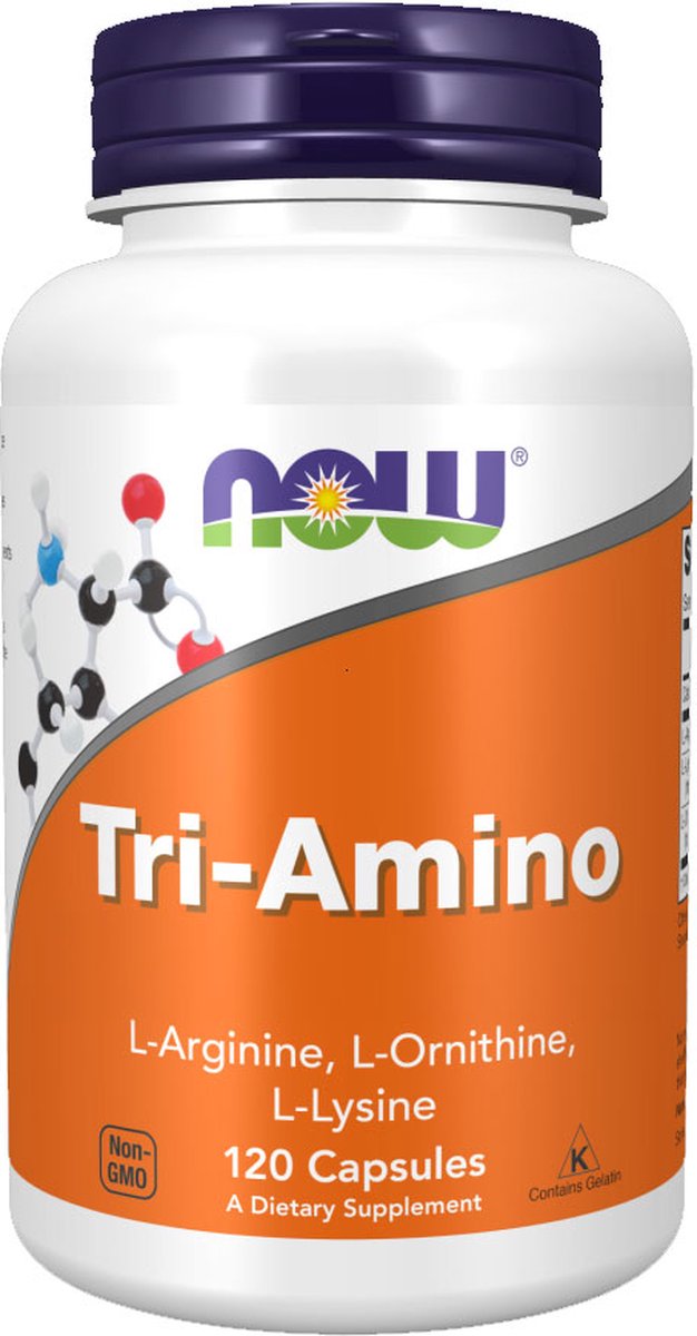 Goedkoopste NOW Tri-Amino 120 capsules