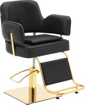physa - Kappersstoel met voetensteun - 890 - 1020 mm - 200 kg - Zwart/Goud