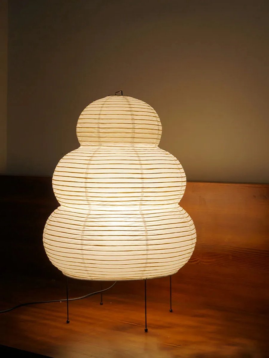 Decor Lola - Japanse Rijstpapieren Vloerlamp - LED - Woonkamer - Slaapkamer - Akari