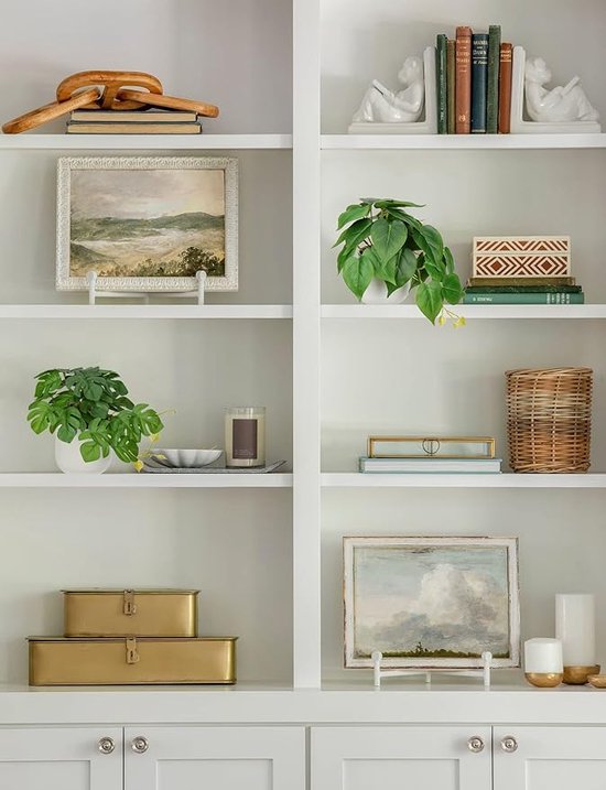 Lighterday Set van 2 Kunstplanten Binnen 85 cm Nepplanten Decoratieve Boom Kunstmatige Monstera van 24 Bladeren Hoge Plastic Planten voor Kantoor Thuis Indoor Outdoor Decor