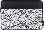 Laptophoes 13.3 Inch PU – Laptop Sleeve – Panterprint Wit