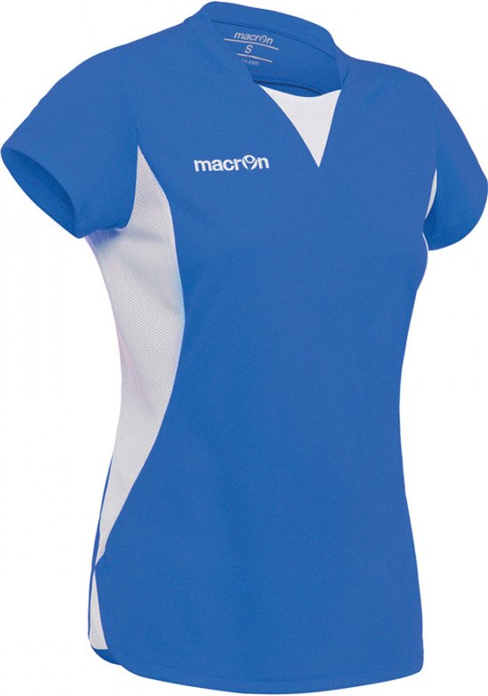 Macron Sportshirt/ T-shirt korte mouwen, Royal blauw, Dames, maat XL