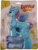 Bellen blaas Bubble Fun Unicorn Blauw - met licht en geluid