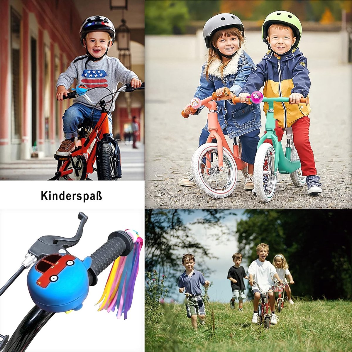 Fietsbel groen met dino motief voor kinderen jongens/meisjes - fietsbel voor een
