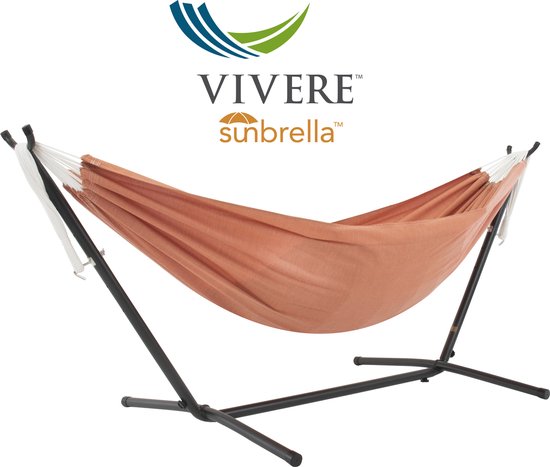 Vivere Sunbrella® Hangmat met Standaard - Coral