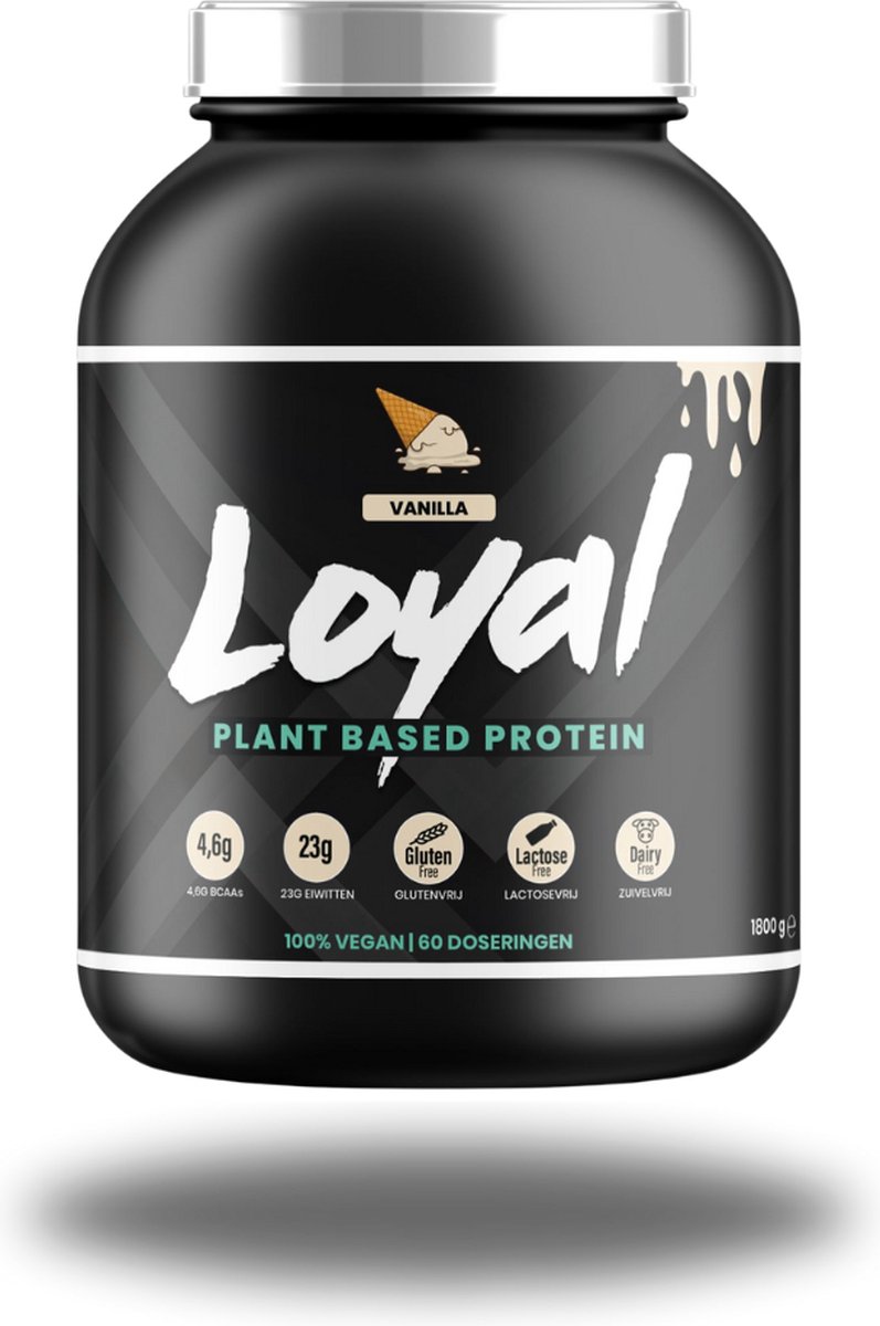 Goedkoopste Loyalprotein - Vegan Protein Poeder - Proteïne Poeder - Vanille - 1800 Gram