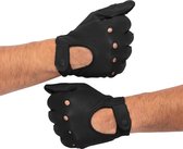 Leren Handschoenen Driver - Motor & Autohandschoenen- 100% Lamsleder - Zwart - Exclusieve Autohandschoenen - Race Handschoenen - Maat XS