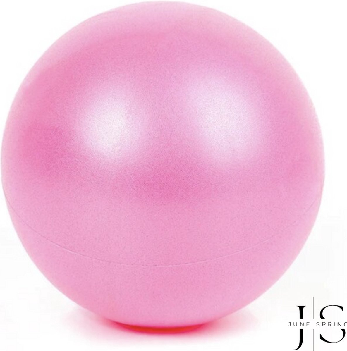 June Spring - Yoga Bal - Kleur: Roze - 25cm diameter - Pilates - Fitness - Draagbaar - Buikspieren - Rugspieren - Armspieren - Schouders