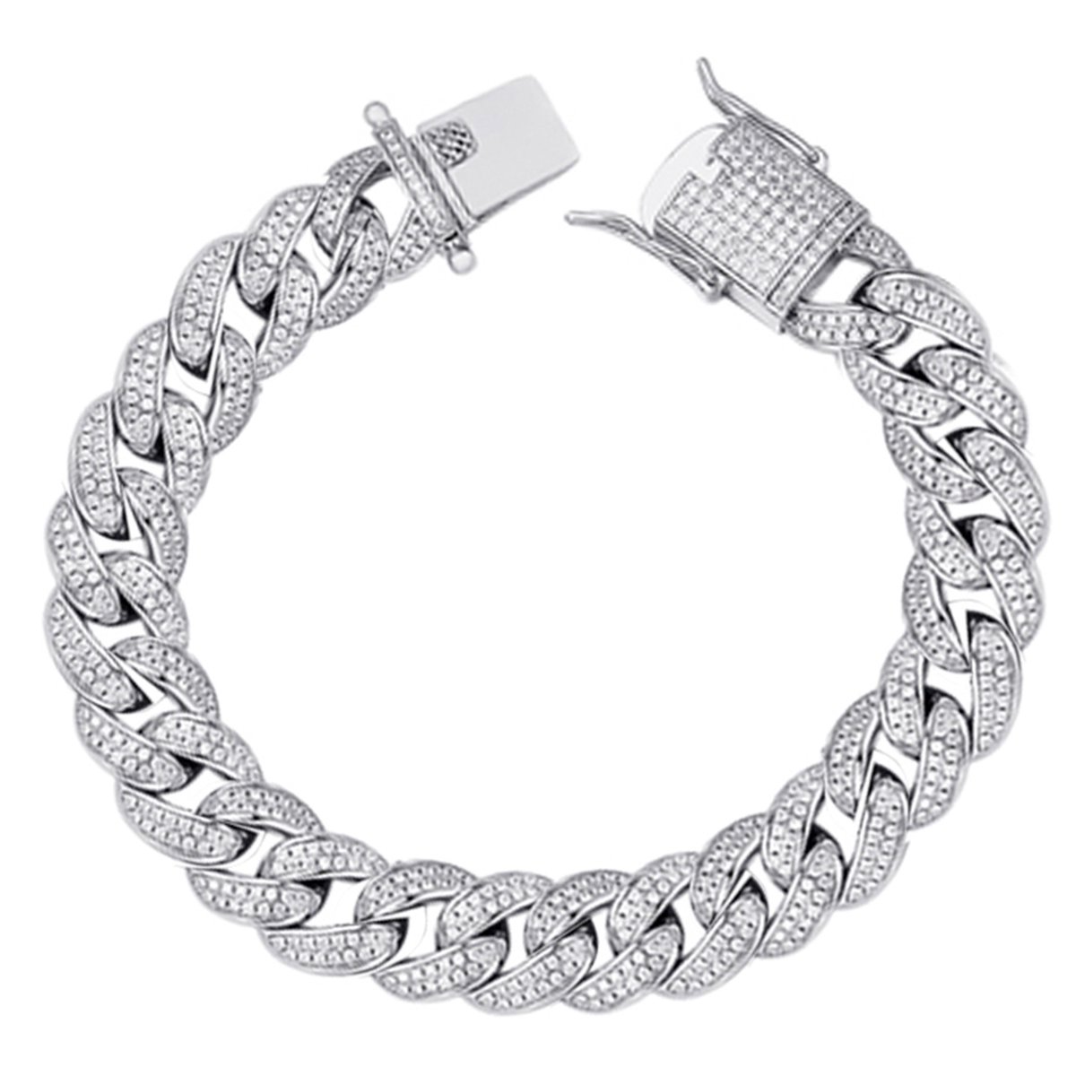Juwelier Zwartevalk - Zilveren (gerhodineerd) Cuban Link Armband - 23.323/21cm