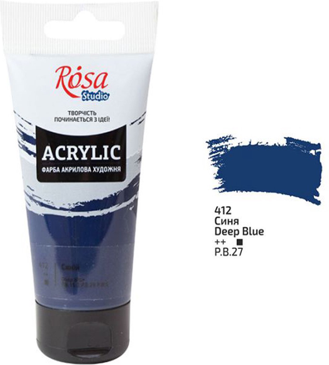 Rosa Studio Acrylverf 75 ml 412 Deep Blue
