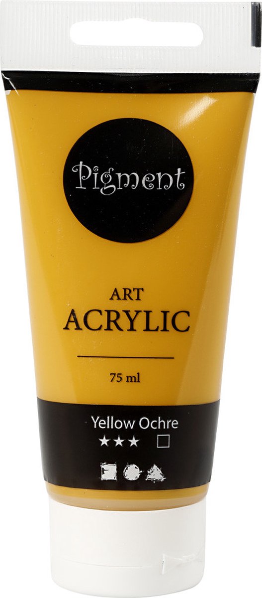 Pigment Art Acrylverf Okergeel 75 ml