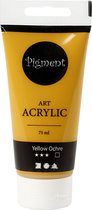 Peinture acrylique Pigment Art Jaune ocre 75 ml