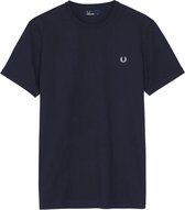 Fred Perry - Ringer T-Shirt Navy - Heren - Maat XXL - Slim-fit