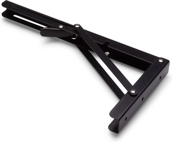 Wovar Inklapbare Plankdrager Zwart 160 x 300 mm | Per Stuk