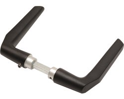 Wovar Zwarte deurklink duimmodel | Per set | Deurkruk