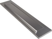 Wovar Brievenbusklep Aluminium met Veer Recht Buitendraaiend | Per Stuk | Briefplaat