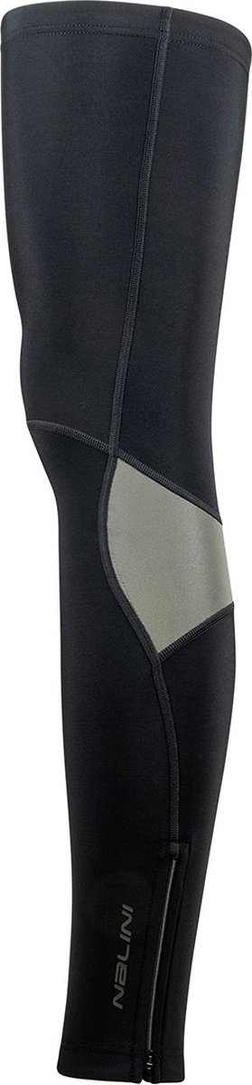Nalini - Unisex - Beenstukken Wielrennen - Thermo materiaal - Warme Beenwarmers Fiets - Zwart - LOGO PROTECTOR LEG - L - Nalini