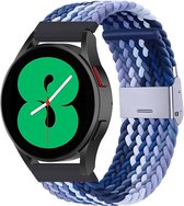 By Qubix 22mm - Braided nylon bandje - Blauw gemêleerd - Huawei Watch GT 2 - GT 3 - GT 4 (46mm) - Huawei Watch GT 2 Pro - GT 3 Pro (46mm)