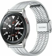 By Qubix 22 mm - Bracelet acier - Argent - Huawei Watch GT 2 - GT 3 - GT 4 (46 mm) - Huawei Watch GT 2 Pro - GT 3 Pro (46 mm)