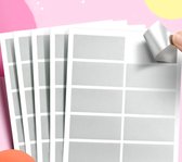 10 Autocollants carte à gratter - 1 carte de 10 Autocollants - carte à Scratch - autocollant - créez votre propre carte à gratter - DIY - 6,5 x 2,5 cm