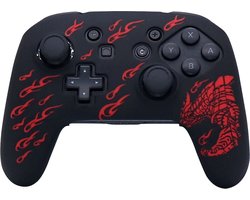 Silicone Hoes / Skin geschikt voor Nintendo Switch Pro Controller - Red Dragon