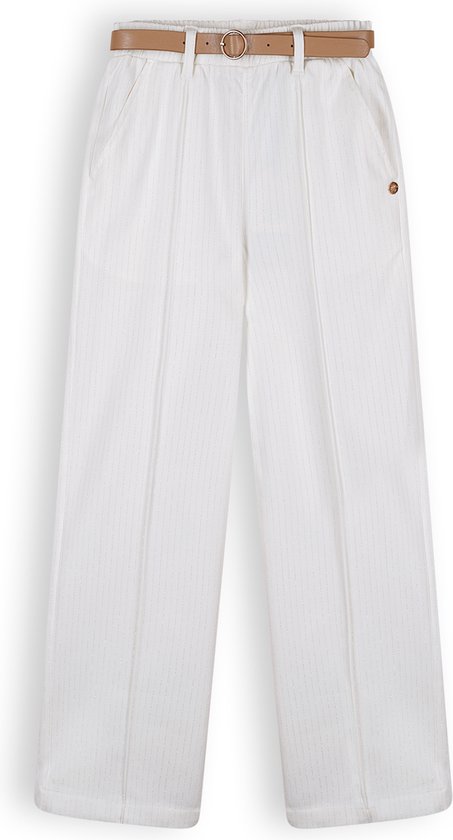 Nono N312-5607 Pantalon Filles - Blanc White - Taille 122-128