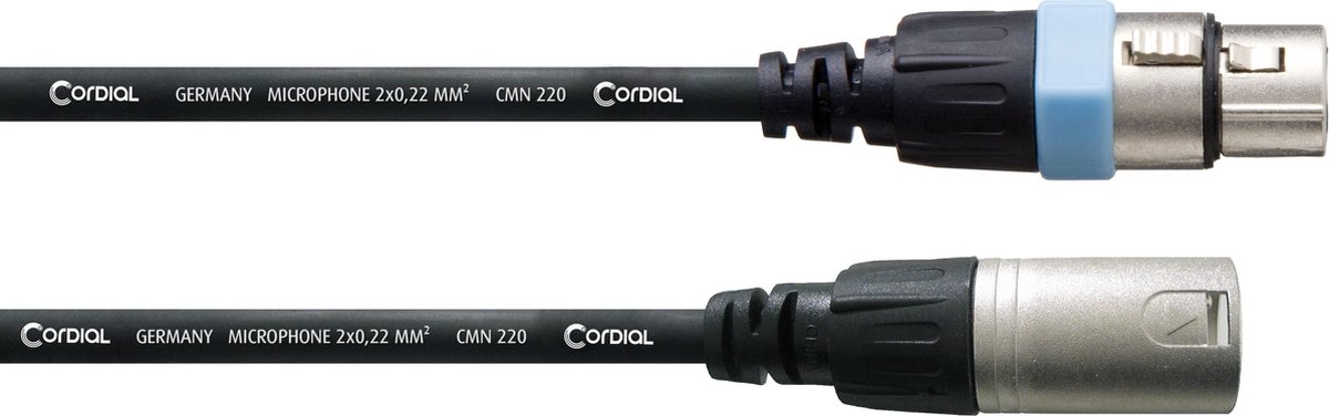 Cordial CCM FM Essentials Microfoonkabel – XLR mannelijk/vrouwelijk – Zwart