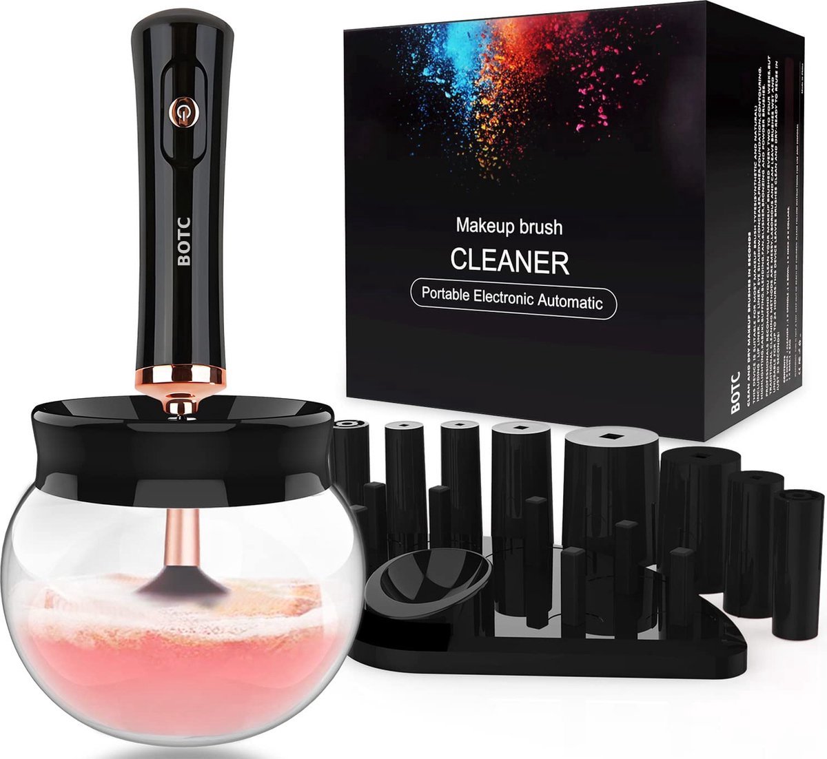 Goedkoopste BOTC Make Up Kwasten Reiniger - Elektrische - Make-up Borstel Reiniger - Brush Cleaner - Zwart