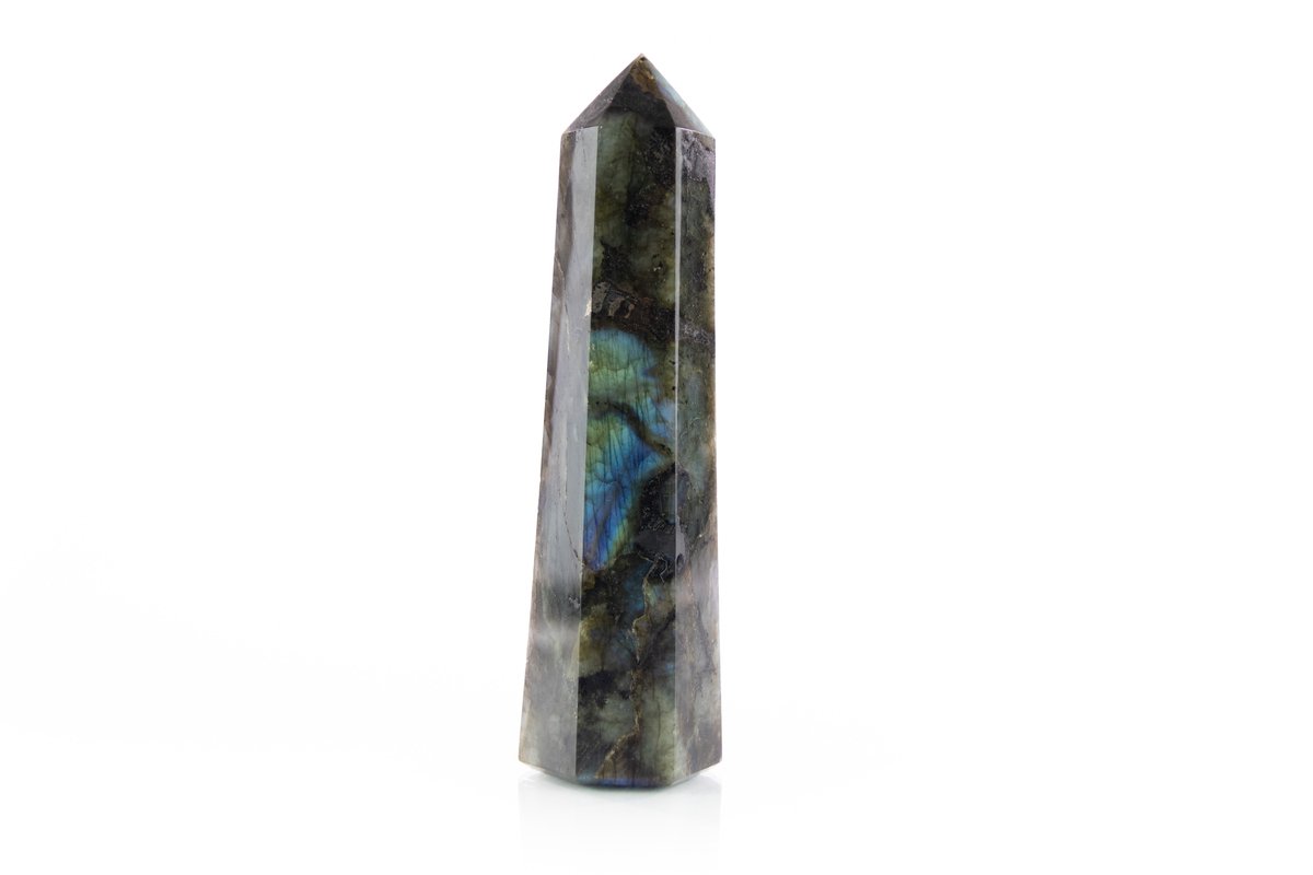 Labradoriet obelisk punt | unieke interieuraccessoires | decoratie | interieur styling