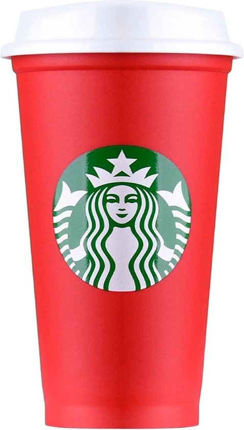 Starbucks Beker - Red Holiday Cup - Drinkbeker 16oz - Met Deksel -  Herbruikbaar -... | bol