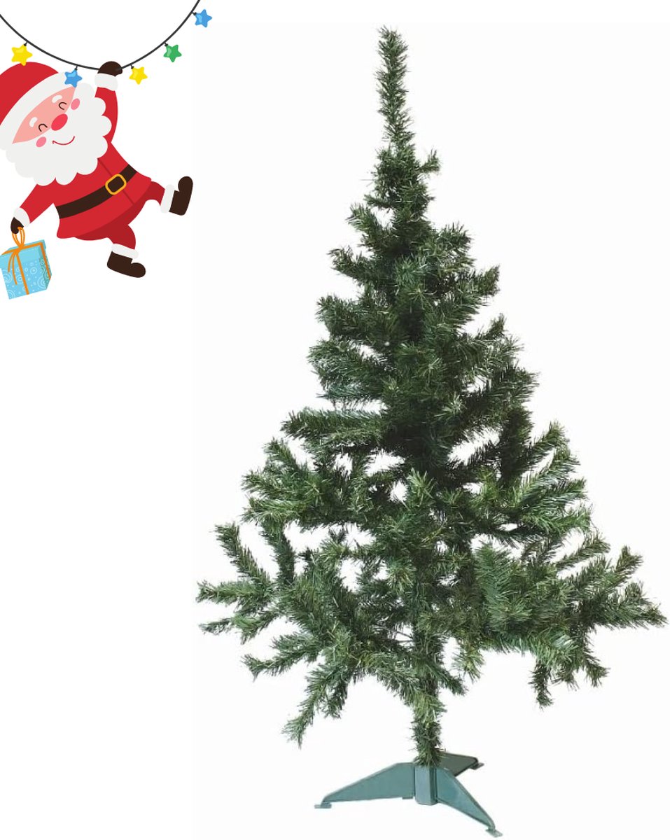 Kunstkerstboom - 50 cm - Stevige kerstboom - inclusief voetstuk - Snel opgezet - Christmas Gifts - Kerstcadeau - Dennenboom - Kleine kunstkerstboom - Groen