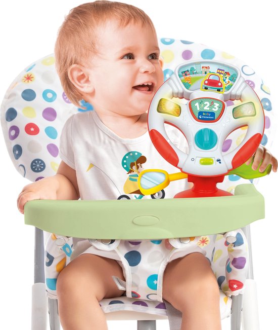 Baby Clementoni 17883 Unicorn Swing 3-in-1 Rocking Animal with Interactive Activity Centre for Children from 12 Months, Sensory and Motor Skills Toy