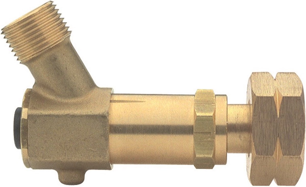 SIEV slangbreukventiel 3054, messing, aansl inlaat shell, 3/8"L