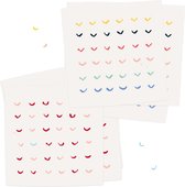 JUST A SMILE- 10 gevouwen luxe wenskaarten inclusief envelop - ansichtkaart - Zomaar - vriendschap - liefde - blanco - kaartje zonder tekst