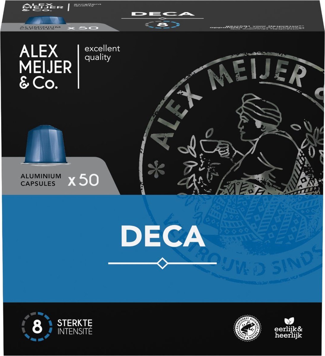 Alex Meijer Decaf capsules - Doos 50 capsules | bol