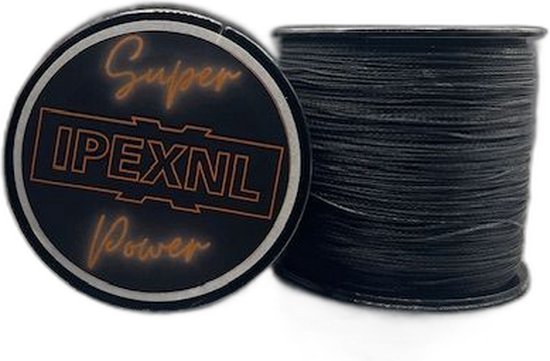 IPEXNL Super power 2 PE gevlochten super vislijn zwart - 31.8kg - 0.45 mm van 300 meter type 7 - Ipexnl
