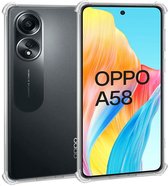 Geschikt voor Oppo A58 4G Hoesje – Shock Proof Case – Cover Transparant