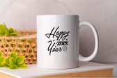 Mok Happy New Year - HappyNewYear - Gift - Cadeau - NewYearsEve - CheersToANewYear - NewBeginnings - WishesForTheNewYear - GelukkigNieuwjaar - Oudjaar - ProostOpEenNieuwJaar - NieuweStart